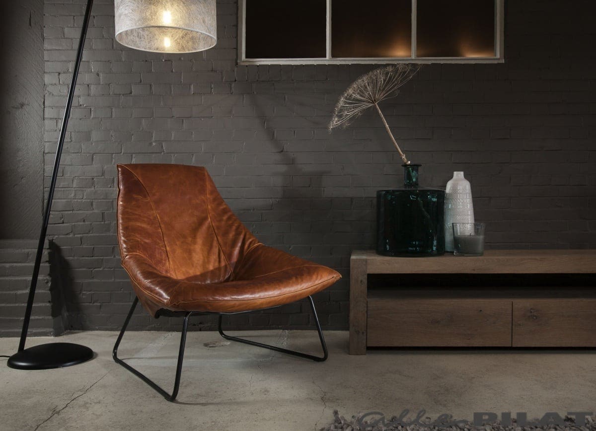 Leren Fauteuil Beal: Jess Design ruw, ruig, stoer Alle Pilat