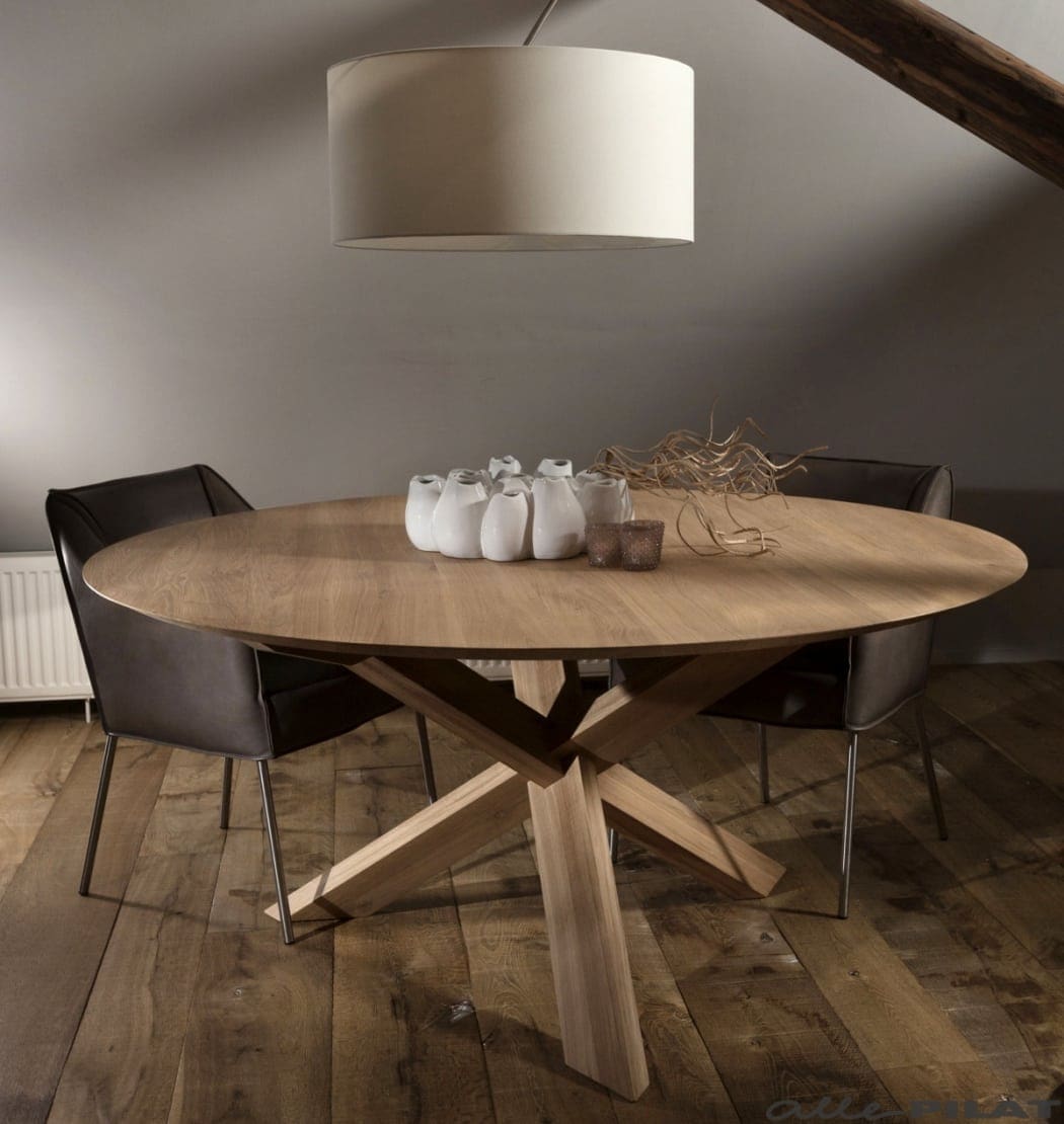 Ronde tafel Circle van eikenhout