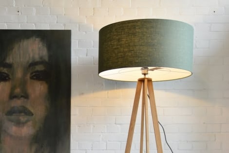 combineren met Bamboe vloerlamp Green