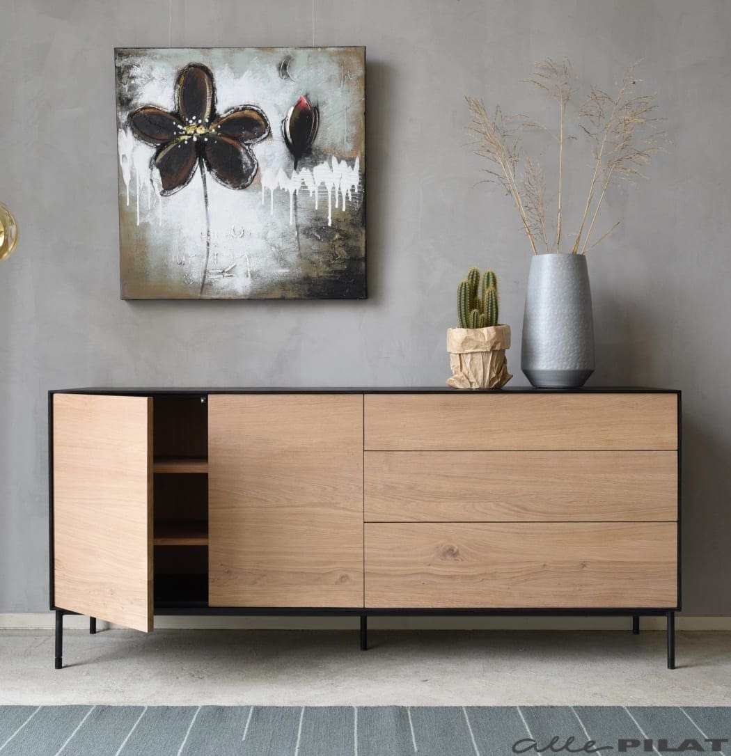 Dressoir Swart van eikenhout