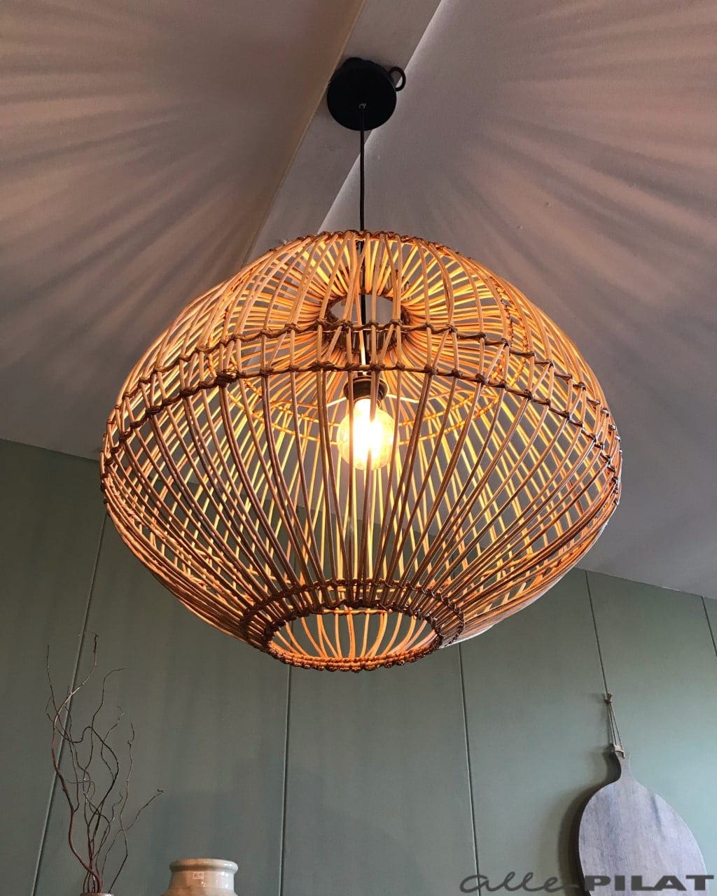 Hanglamp Madagascar van rotan