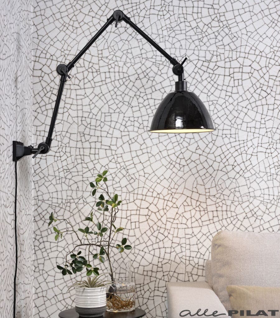 Wandlamp Amsterdam met metalen kap