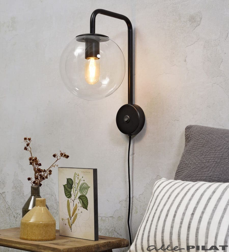Glazen wandlamp Warsaw
