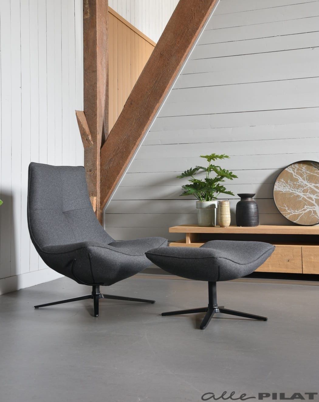 Draaifauteuil Corné met kantelfunctie