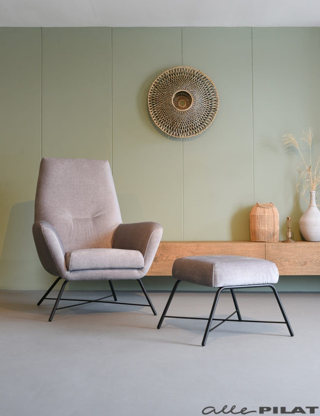Fauteuil Lex met hoge rug