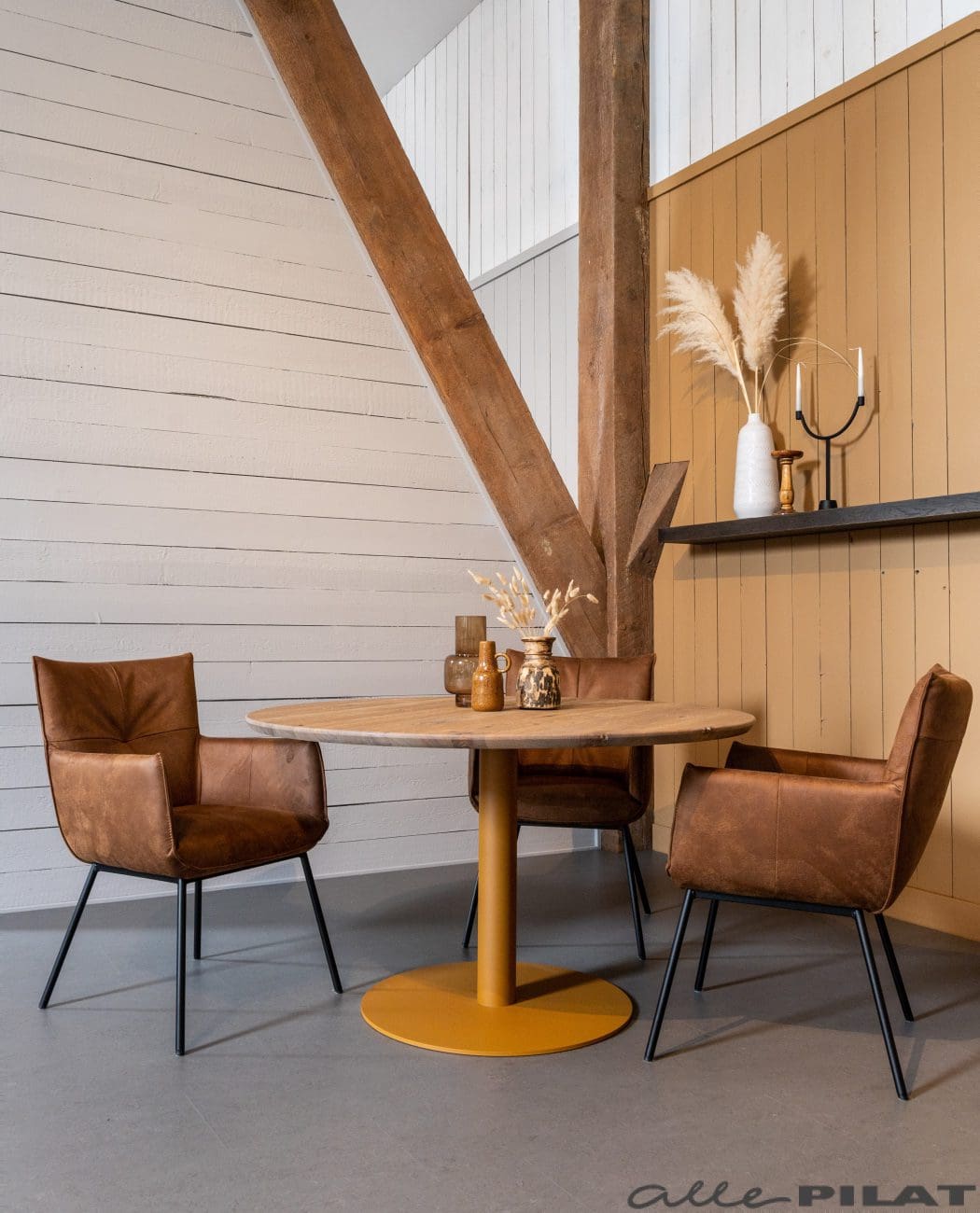 Comfortabele eetkamerstoel Florus