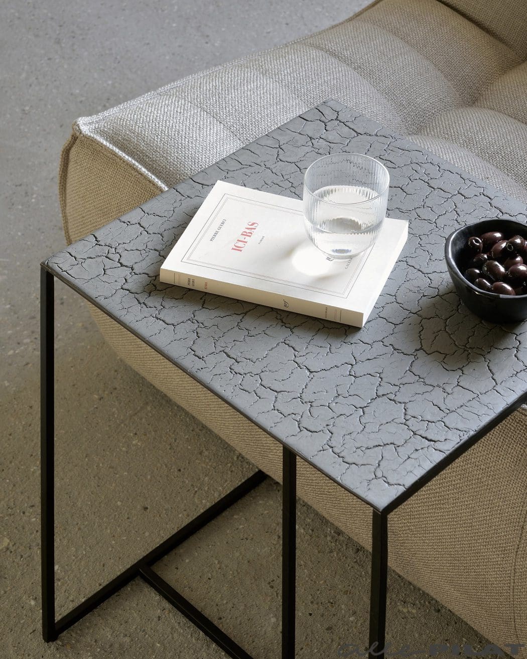 Bijzettafel Triptic taupe